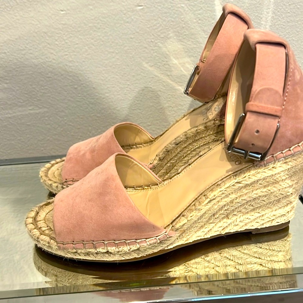 Pink -Vince Camuto wedge, size 7.5, little wear